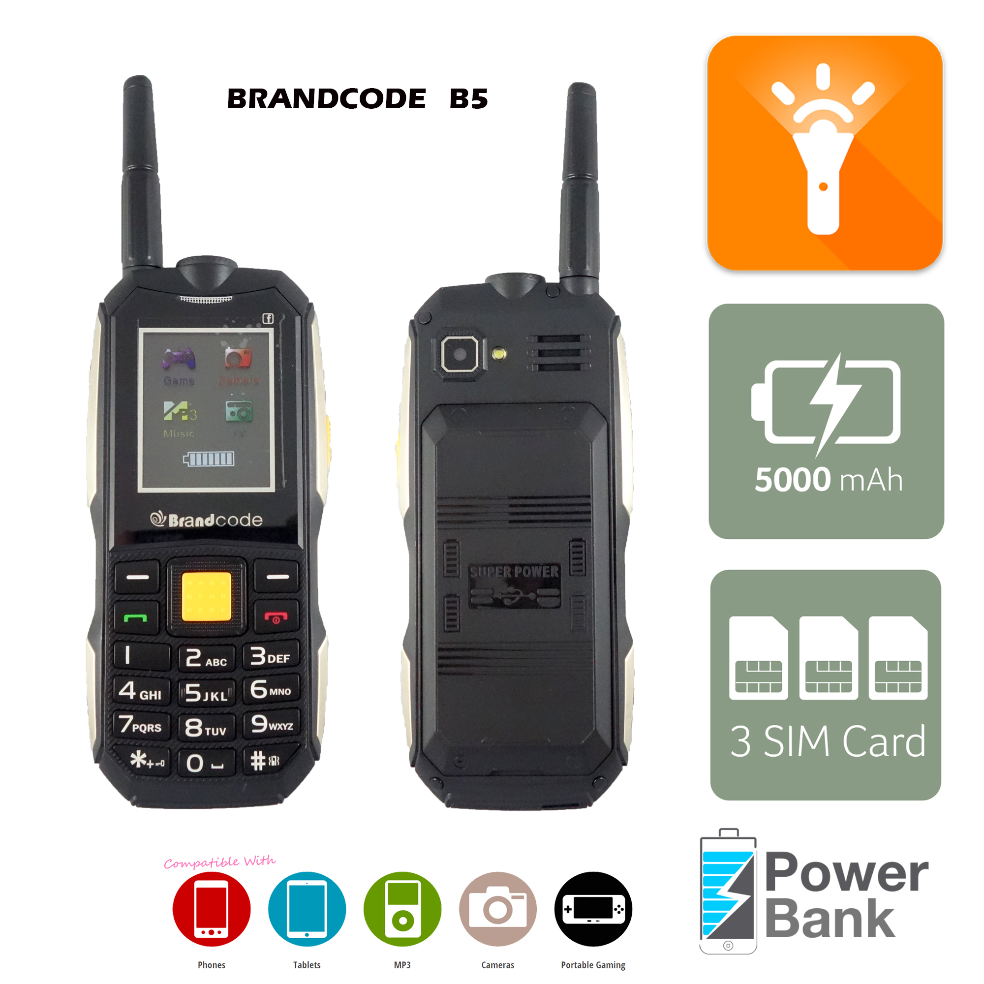 Spesifikasi dan Harga Brandcode B5 Bisa sebagai Power Bank