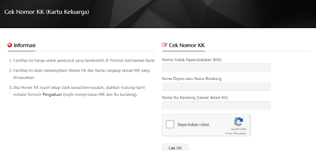 cara cek ktp online